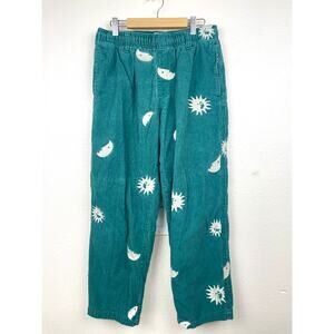 Urban Outfitters Womens Pants Sz SP Corduroy Whimsigoth Embroidered Celestial‎